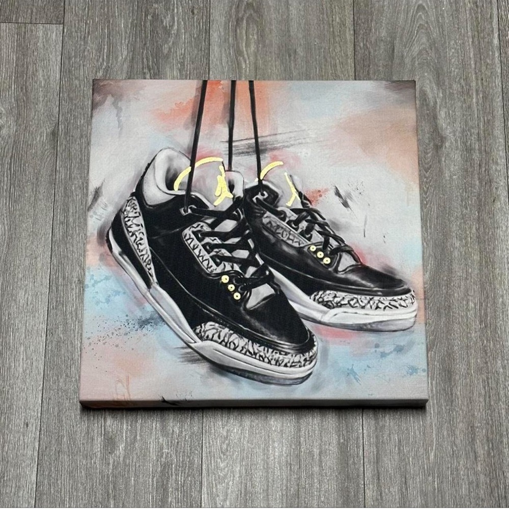 Jordan 3 Canvas Portrait